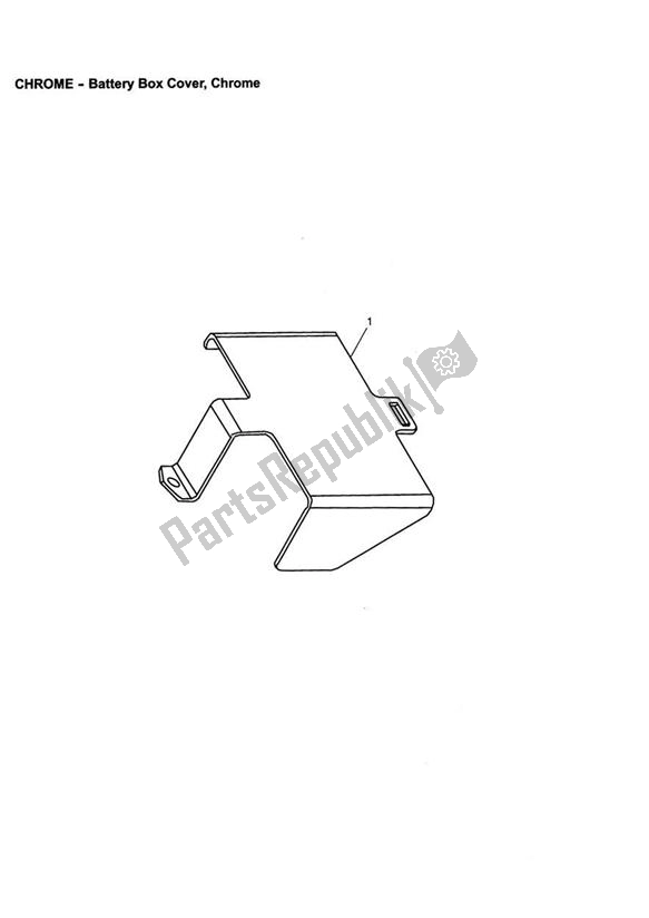 All parts for the Battery Box Cover, Chrome of the Triumph America Carburettor 790 2002 - 2007